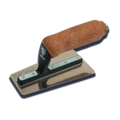 NELA Venetian Gold Supreme 140x77/55mm stainless steel gold polished plaster trowel with cork handle