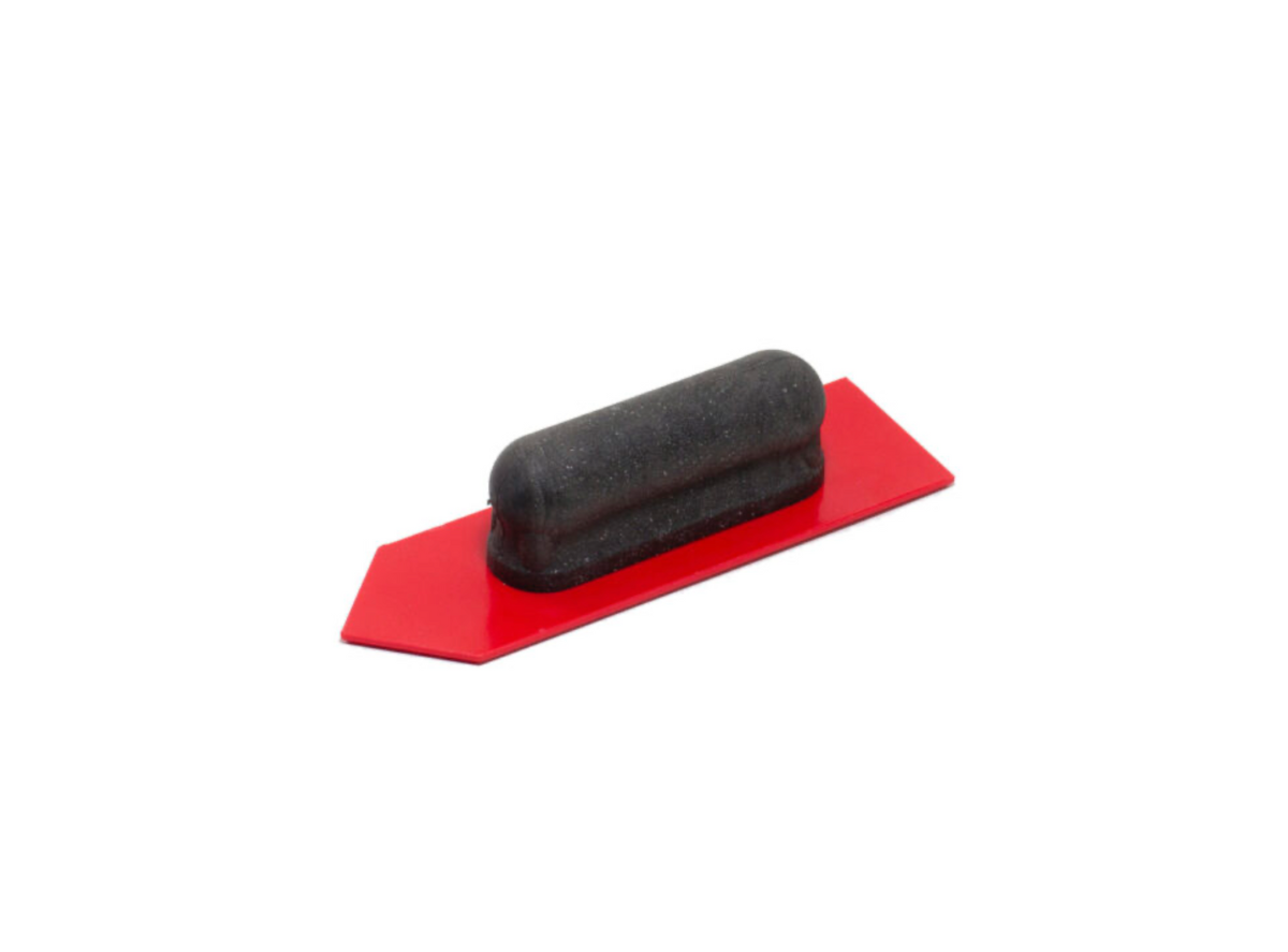 NELA Plastic Float with Hard Handle – Bevelled Edges (Red)