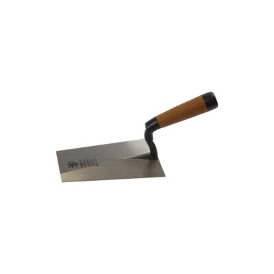 NELA Mason’s Forged Swan-Neck Trowel with BiKoGrip cork handle, forged carbon steel German design